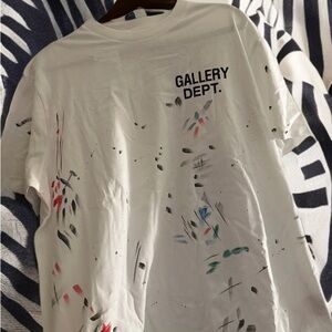 Gallery Dept Oversized White Painted Shirt